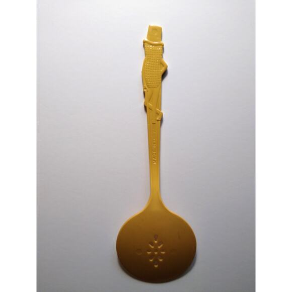 Mr Peanut Vintage Tan Plastic Serving Spoon 1950s Planters Peanuts Kitchenware - Picture 3 of 4